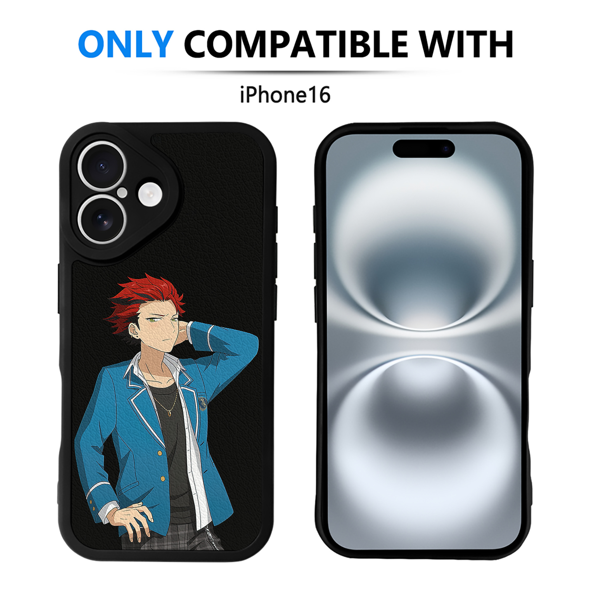（画像用） あんさんぶるスターズ! Ensemble Stars 【iPhone 16シリーズ対応】シリコンスマホケース（レザー調） 材質：シリコン